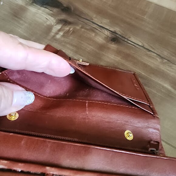 Talbots Woven Leather Wallet/Clutch - Picture 12 of 14